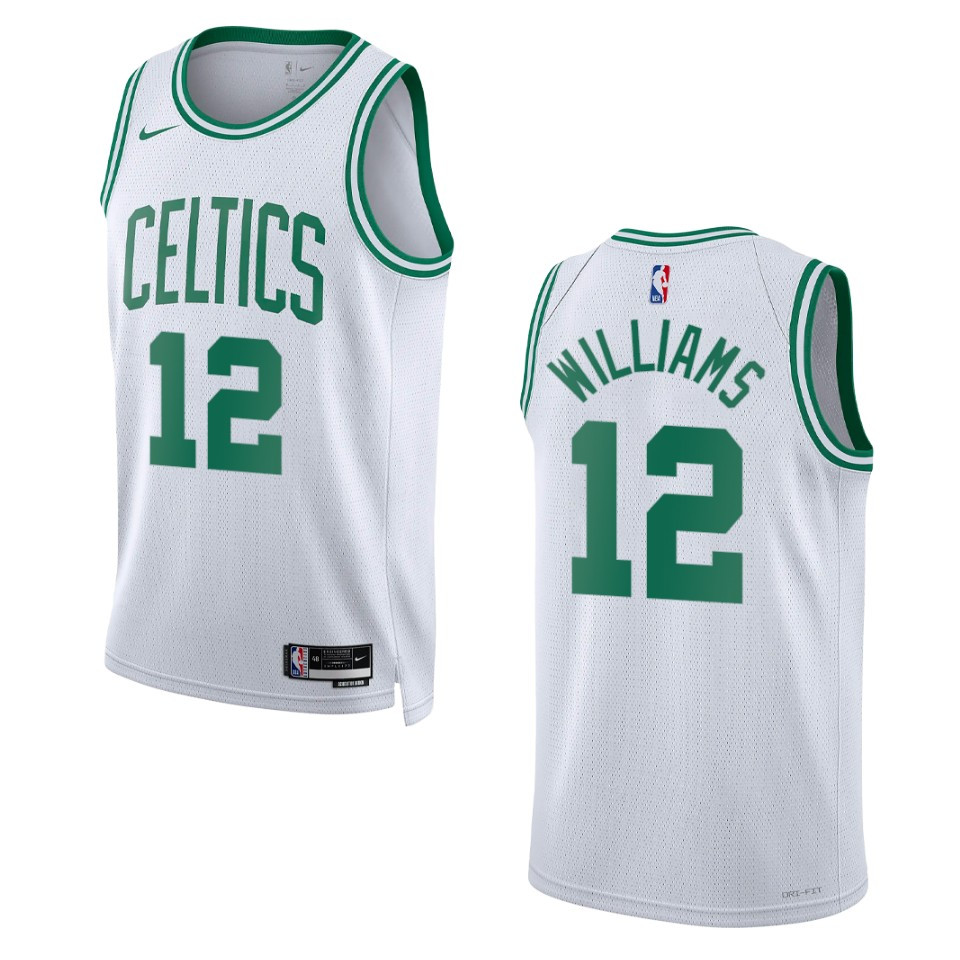 Men's Boston Celtics Grant Williams #12 Association Edition White Swingman 2022-23 Jersey 2401WKCU